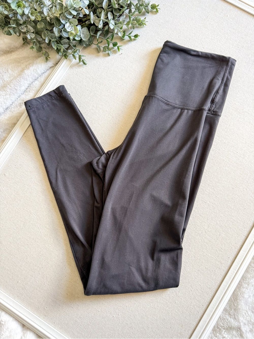 Dark Grey Super High-Waist Athletic Leggings Size XS